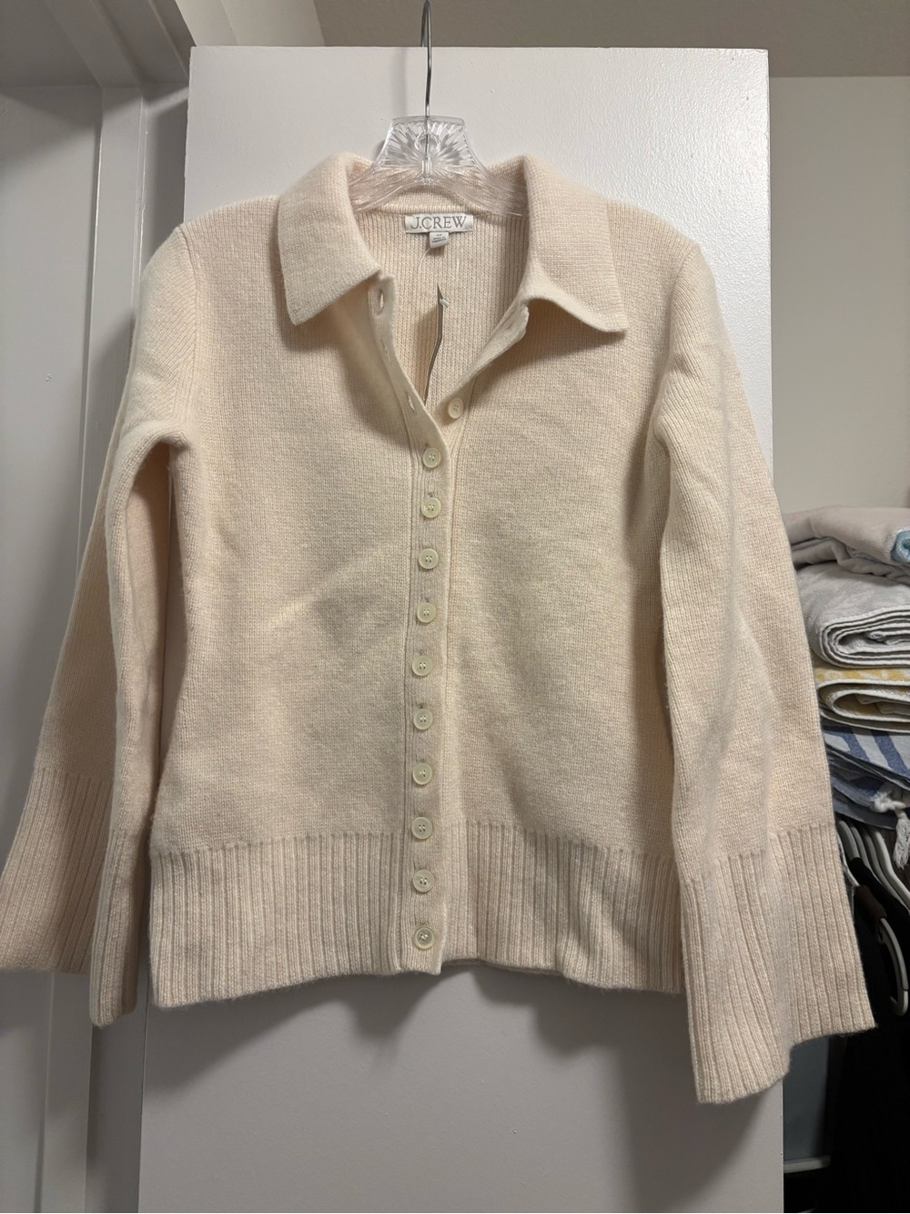 NWT J Crew Off-White Sweater - Picture 2 of 4